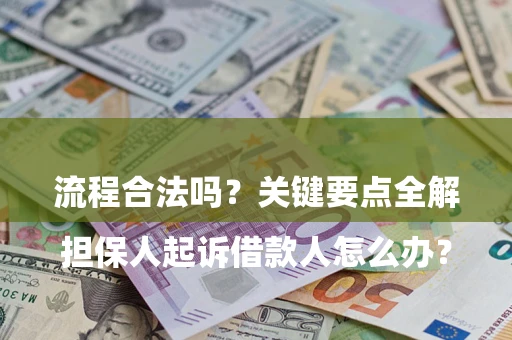 北京

担保人起诉借款人怎么办？流程合法吗？关键要点全解析