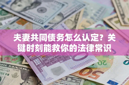 北京夫妻共同债务怎么认定？关键时刻能救你的法律常识